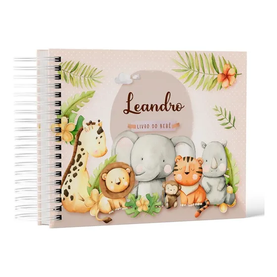 Livro Do Bebe Personalizado Com Nome Da Criança Na Capa 