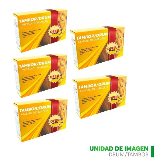 5 Pza Tambor Dr820 Compatible Con Mfc-l5700dw