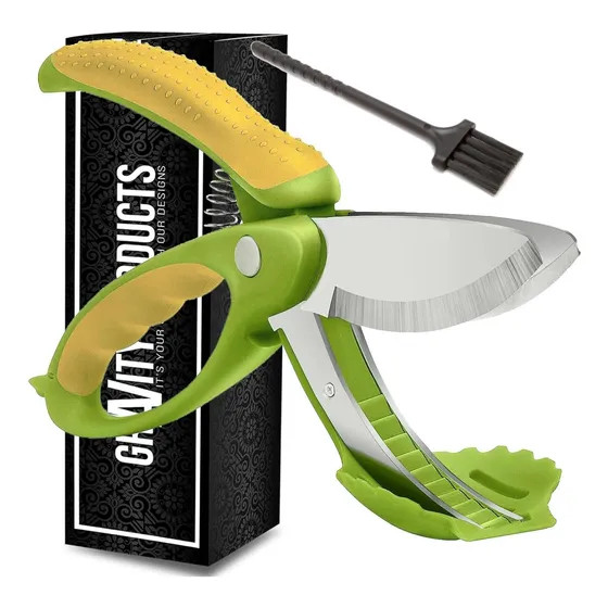 Chopper De Tijera De Ensalada, Cortadora De Verduras De Acer