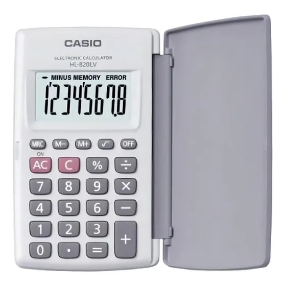 Calculadora De Bolsillo Casio Hl-820lv-we Color Blanco
