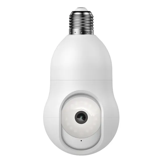 Cámara De Seguridad Wifi Gadnic Foco Visión Nocturna A Color Blanco Tipo Lampara