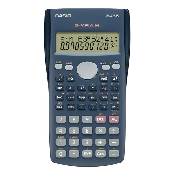Calculadora Casio FX-82ms con pantalla de 2 líneas