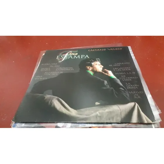Lp Caetano Veloso..fina Estampa Com Encarte Otimo Estado