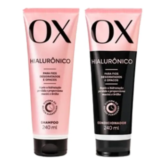 Kit Ox Hialurônico Shampoo E Condicionador 240 Ml
