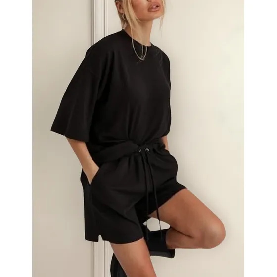 Conjunto Short E Blusão Do P Ao G3 Plus Size