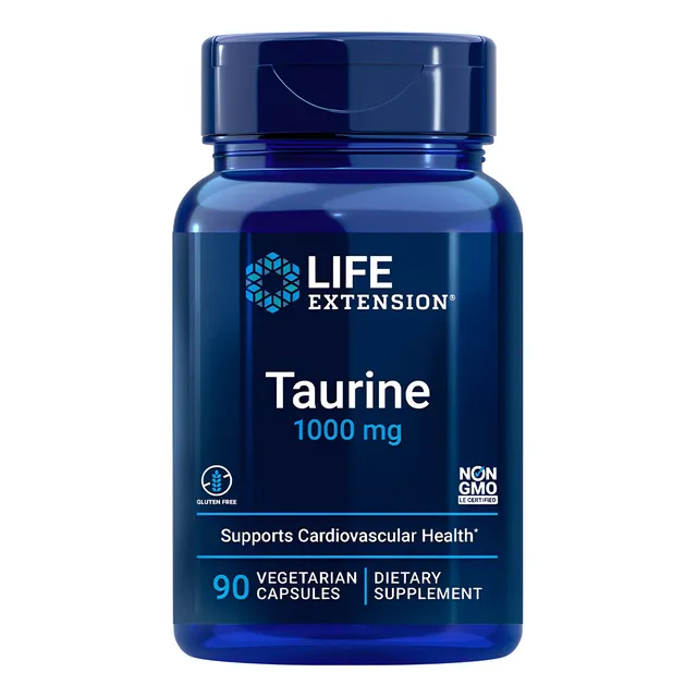 Taurina 1000mg Life Extension 90 Capsulas Importado
