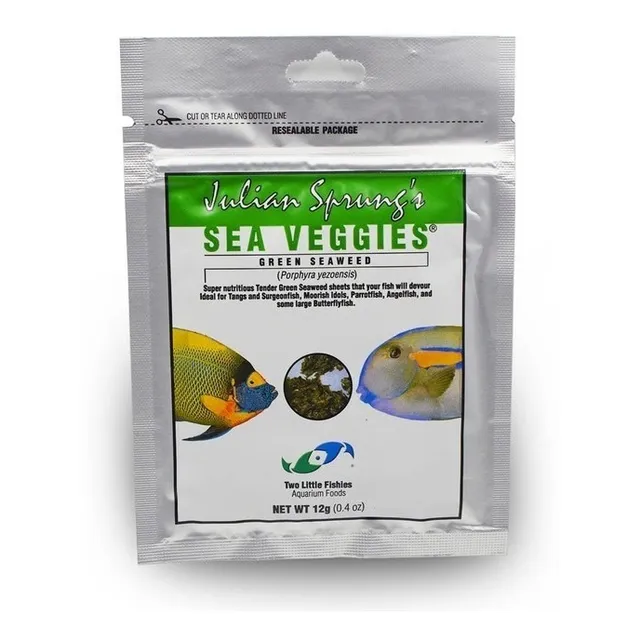 Alga Nori Alimento Acuario Marino Two Little Fishies 12 Gr