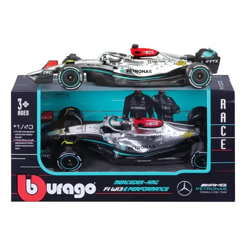 Miniatura Mercedes W15 2024 George Russell 1:43 Bburago F1