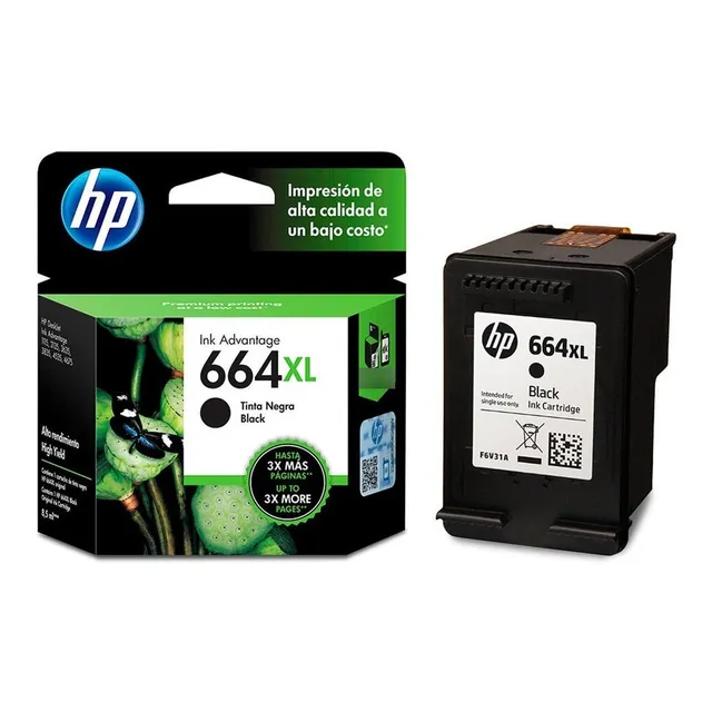 Tinta Hp 664 Xl F6v31al Negro Deskjet 1115/3835/2135/3635