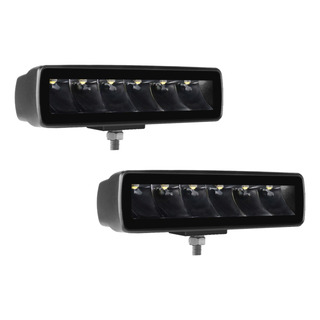 Par Barras Led 6 Pulgadas 6 Led Luz Blanca Fija/estrobo 4x4 Par Barras Led 6 Pulgadas 6 Led Luz Blanca Fija/estrobo 4x4