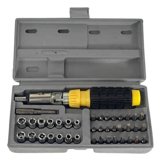 Juego Destornilladores Ratchet 41 Piezas Raptor