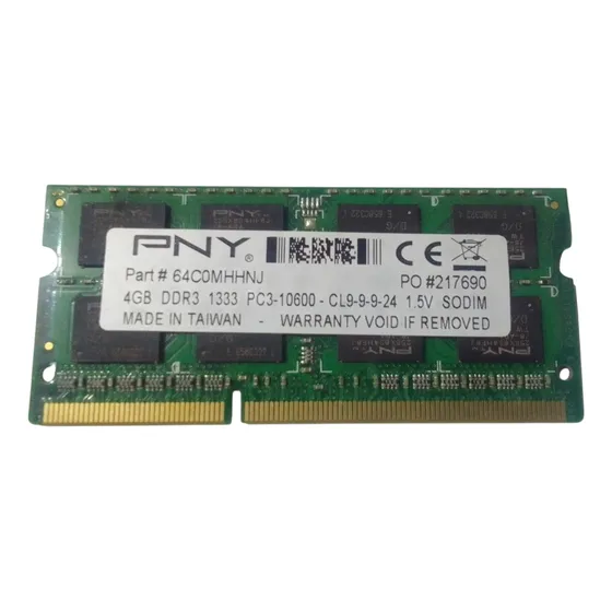 Memoria Ram Pny Performance 4gb Ddr3 1333mhz Sodimm Laptop
