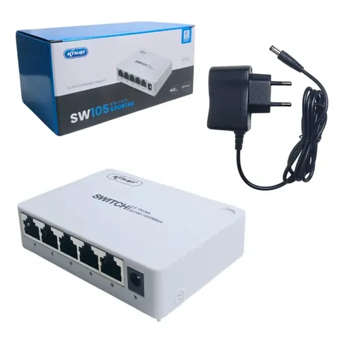 Switch Rj45 Lan Gigabit 8 Portas Hub 10/100/1000mbps Bivolt Speed