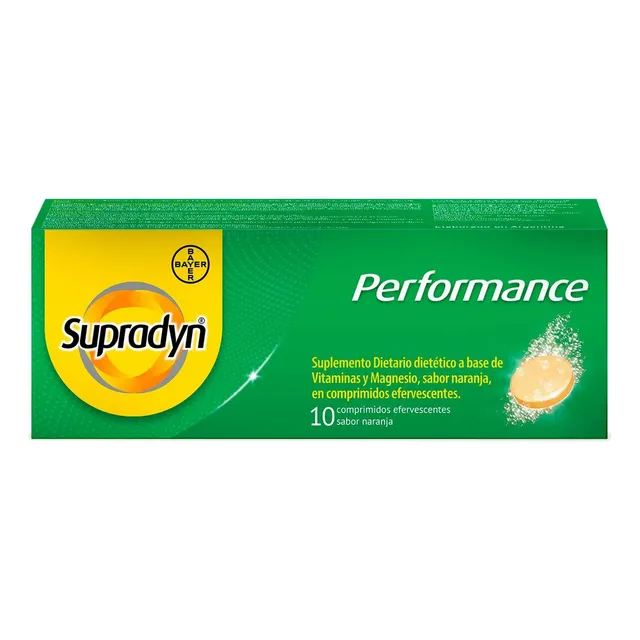 Efervescentes Supradyn Performance X 10 Comp