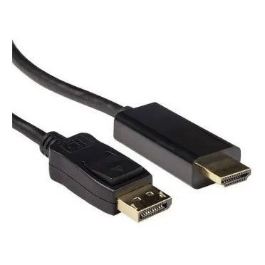 Cable Convertidor Displayport Adap Hdmi 1m Negro Ultra Hd 4k