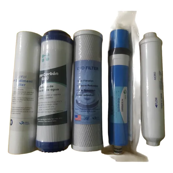Kit Filtros Repuestos Osmosis Inversa Membrana 75gpd 5etapas