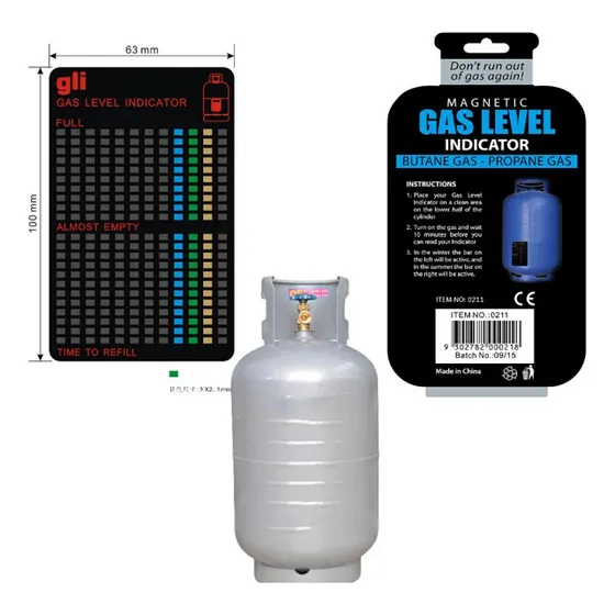 Medidor Bombona De Gas Reusable Termometro Iman Indicador