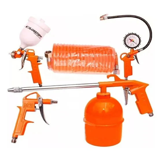 Kit Set De Aire Accesorios Para Compresor Inflador Manometro