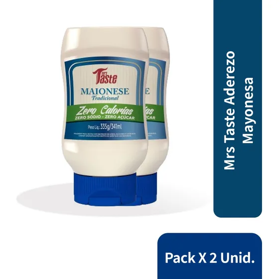 Mayonesa Mrs Taste Aderezo Sin Tacc En Frasco 335 g Pack X 2