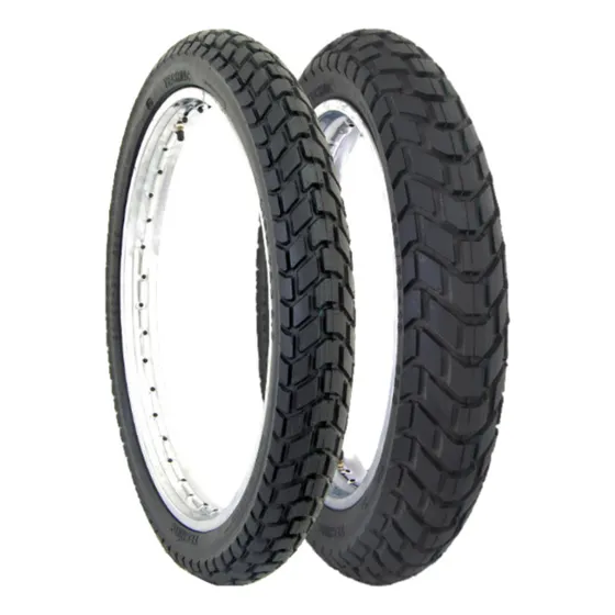 Par Pneu 90/90-21 + 120/80-18 T&c Technic Uso Com Câmara