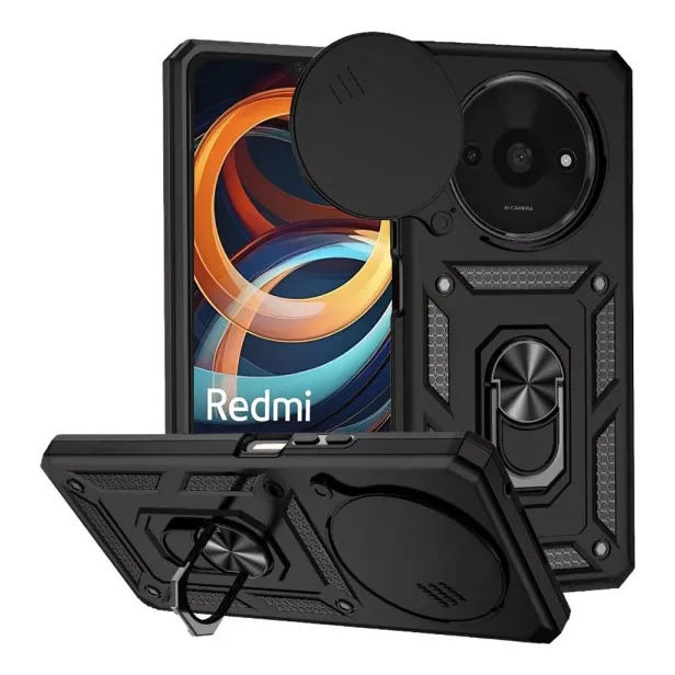 Funda Super Armor Rígida Para Redmi A3 Cubre Camara
