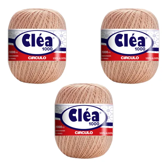 Hilaza Clea Hilo Fino Algodón Amigurumis 3pzs Manualidades
