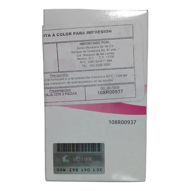 108r00937 Tinta Xerox Magenta Caja C/2 Piezas