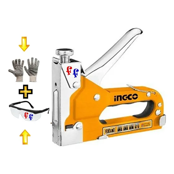 Engrampadora clavadora manual 3 en 1 Ingco Hsg1405