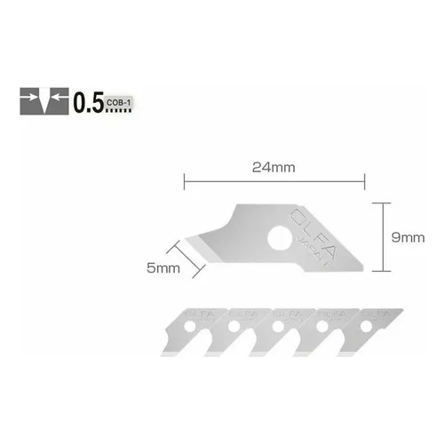 Navaja Repuesto Cuchilla Olfa Cob-1 Para Cutter Cmp-1 15pzs