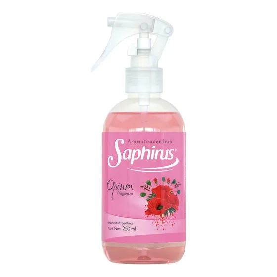 Fragancia Saphirus Aromatizador Ropa Textil 250ml AROMA OPIUM