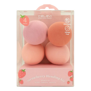 Esponjas De Maquillaje Celavi Fresa 4 Pzas Blending Sponge Esponjas De Maquillaje Celavi Fresa 4 Pzas Blending Sponge