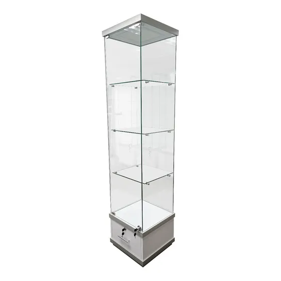 Vitrina Con Iluminación Para Tiendas Y Oficinas Con Gaveta