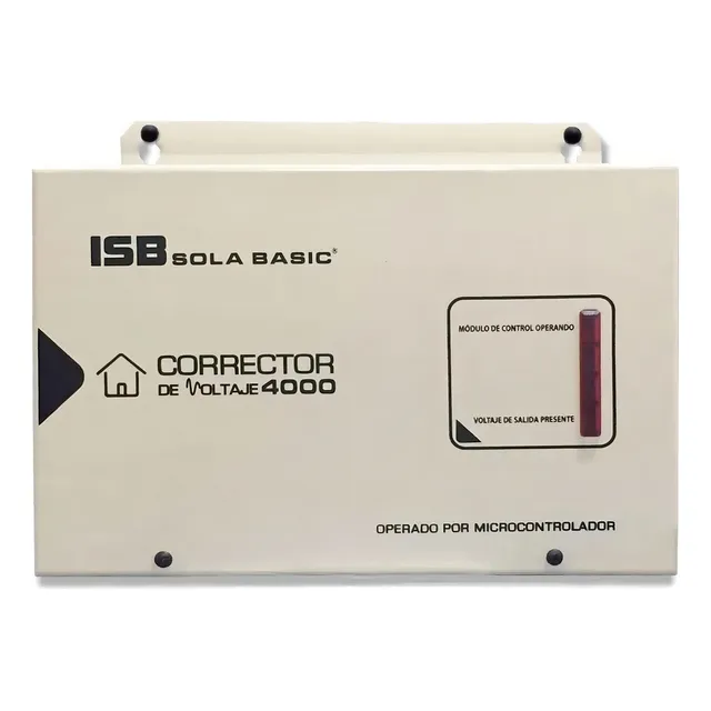 Corrector De Voltaje Sola Basic Isb 4000 120v 15-81-120-4000 Color Blanco