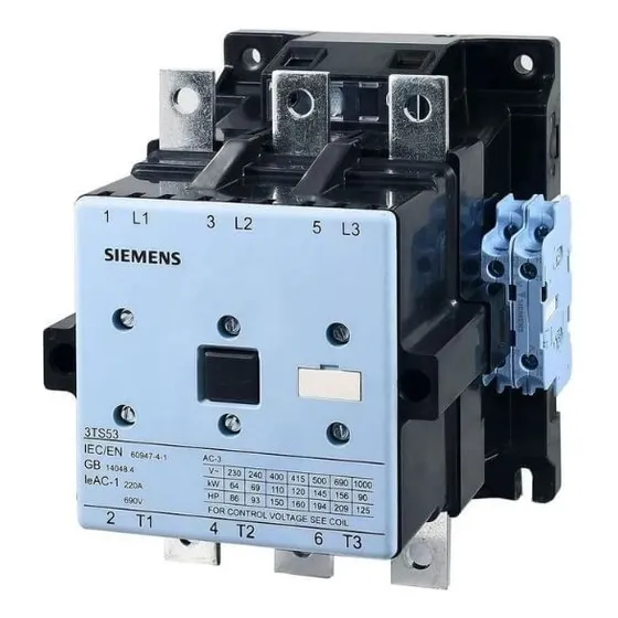 Contator 3p 170a 50/60hz 2na E 2nf 3ts5222-0ag2 Siemens 127v
