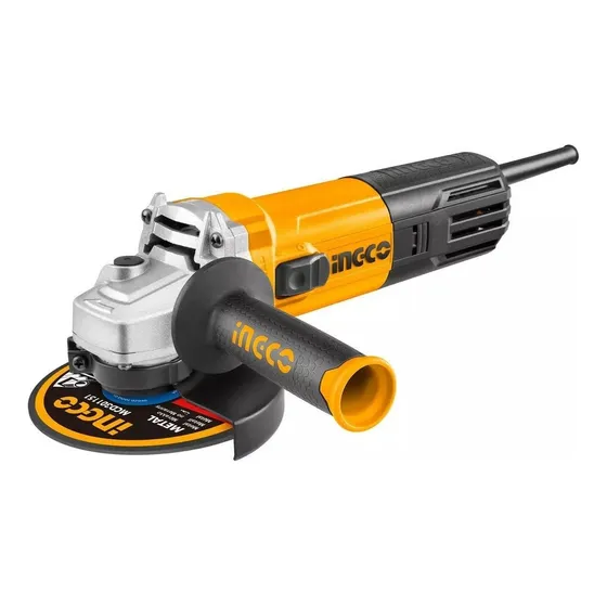 Amoladora Angular 125mm 1100w Ingco Ag110028 - Smf Color Naranja Claro Frecuencia 50/60