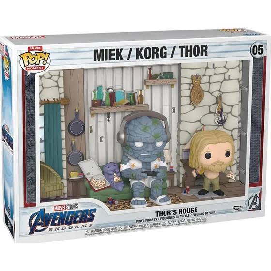 Funko Pop Marvel Avengers: La casa de Thor Miek, Korg y Thor