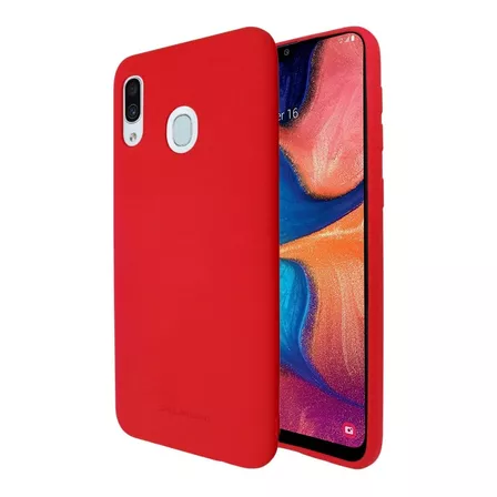 Funda De Silicon Suave Para Samsung M30 Color Rojo Molan Cano Soft