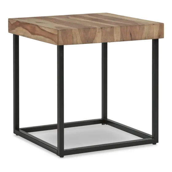 Mesa Auxiliar Industrial Marron Claro Negro