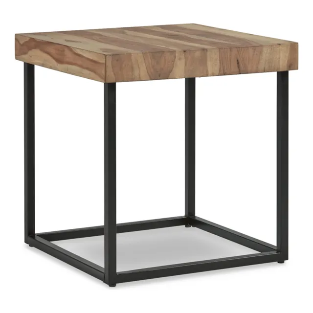 Mesa Auxiliar Industrial Marron Claro Negro