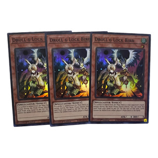 Rarity 2 - Yugioh Droll & Lock Bird Super Pose Original X3 Rarity 2 - Yugioh Droll & Lock Bird Super Pose Original X3