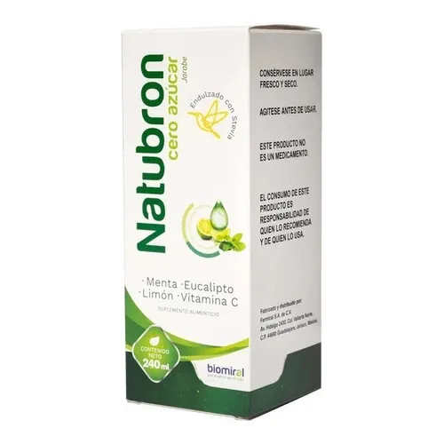 Natubron Cero Azúcar Jarabe 240 Mlm Biomiral