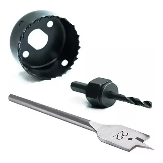 Sierra Copa Kit 3 Pcs Instalación De Cerradura