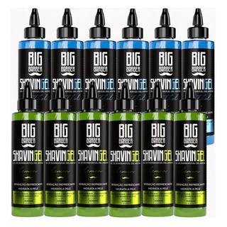 Kit Shaving Gel Barbear Bisnaga Big Barber Caixa 12 Unidades Kit Shaving Gel Barbear Bisnaga Big Barber Caixa 12 Unidades