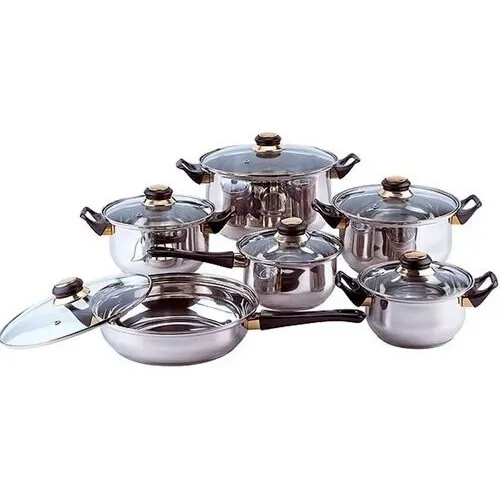 Juego De Ollas Acero Inoxidable Cookware 12 Piezas 