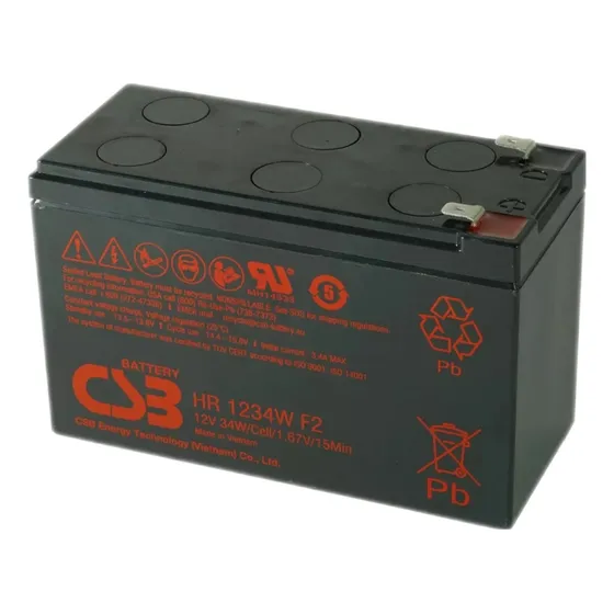 Batería 12v-9ah. Csb. Para Ups. Modelo: Hr1234w.