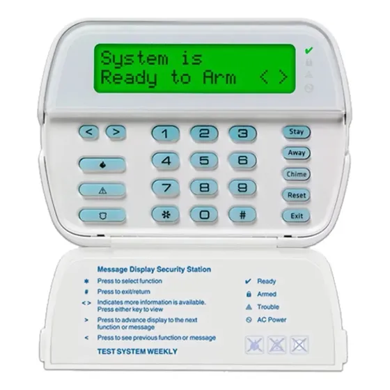 Teclado 64 Zonas Lcd Alfanumérico Programable Dsc Pk5500