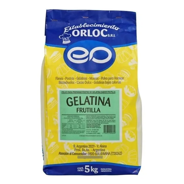 Gelatina Frutilla X 5 Kg Orloc 