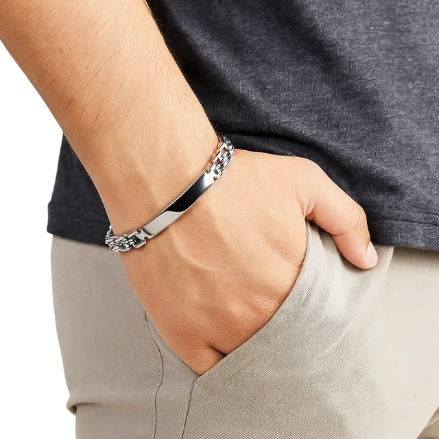 Pulseira Aço Chapa Para Gravação Inox