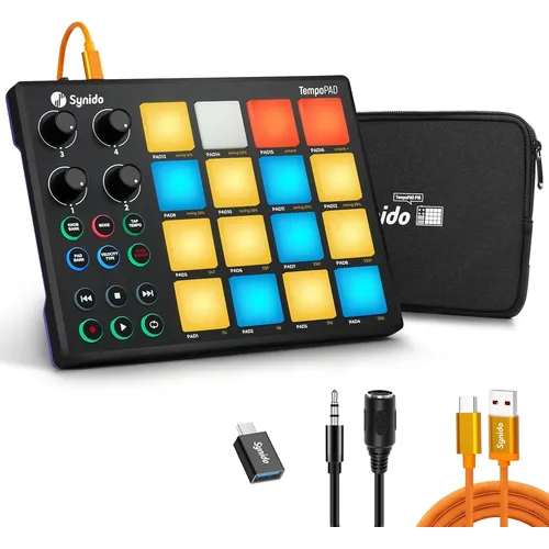 Controladora DJ Akai MPD226 com Comunicação USB-MIDI Preta