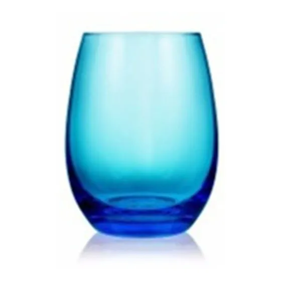 Vaso Cristal Turquesa Rics X600cc Cristaleria San Carlos